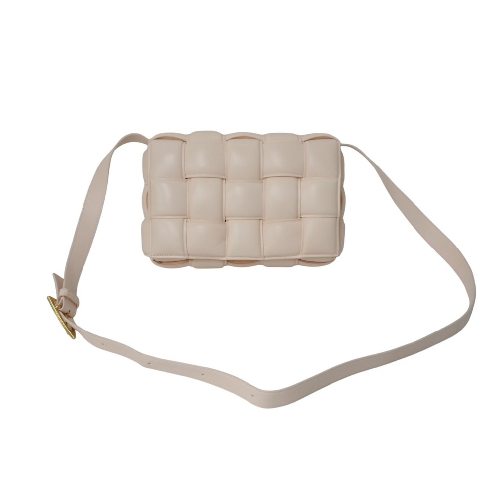 BOTTEGA VENETA Padded Cassette Intrecciato Shoulder Bag Pink